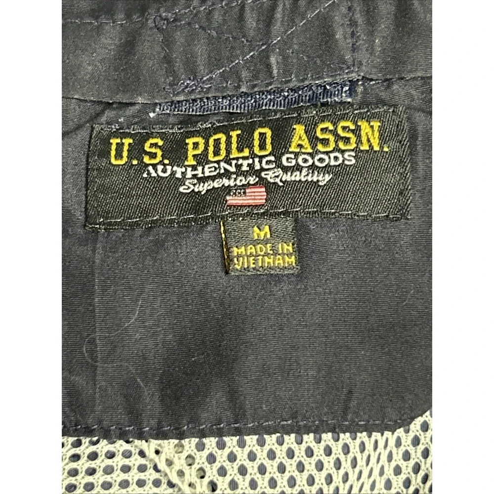 U.S POLO Men's Multicolor Palm tree‎ design Swim trunks Medium